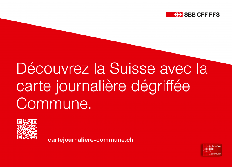 CFF - Carte journalière dégriffée Commune